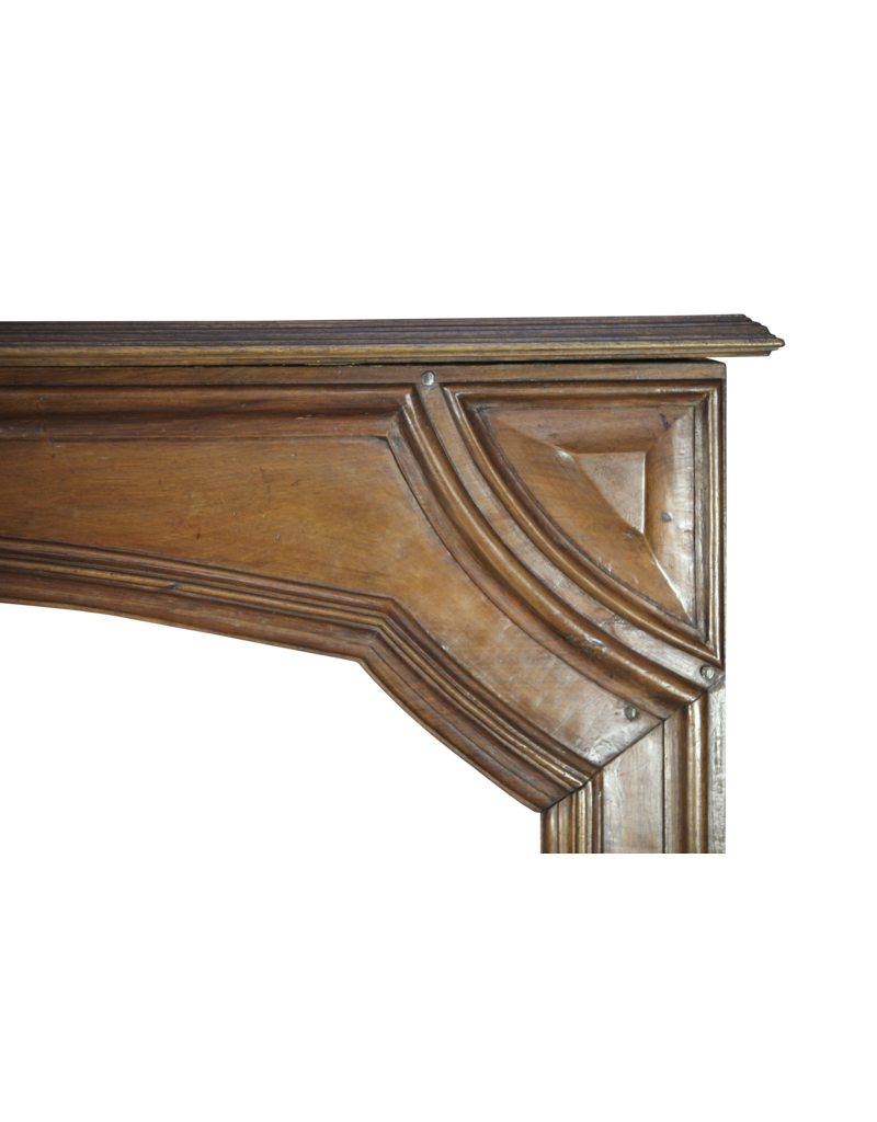 Classy French Walnut Vintage Fireplace Surround