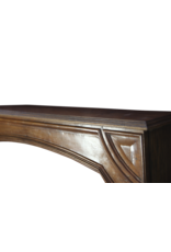 Maison Leon Van den Bogaert Elegante französische Vintage-Kaminumrandung aus Walnussholz