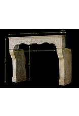 18Th Century French Rustic Chique Fireplace Surround