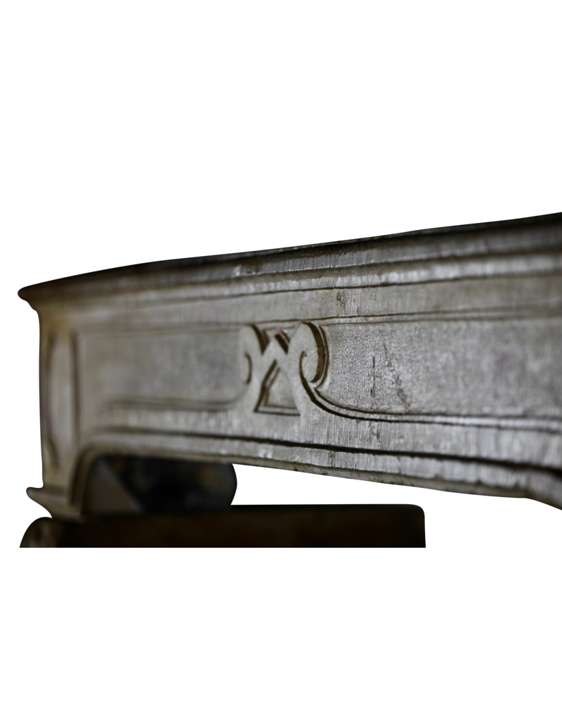 Maison Leon Van den Bogaert Fine Classic French Antique Stone Fireplace Surround