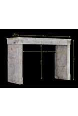 Rustic French Limestone Fireplace Surround