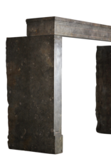 Maison Leon Van den Bogaert Timeless Chic French Bicolor Stone Fireplace Surround