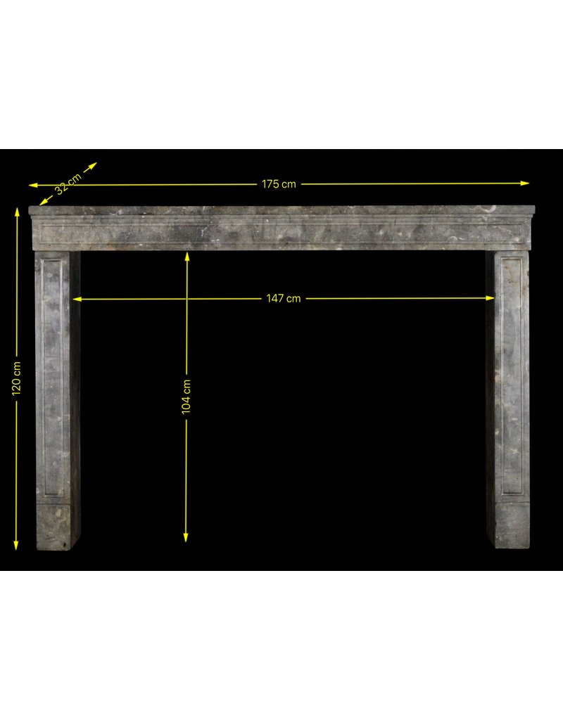 Maison Leon Van den Bogaert Timeless Chic French Bicolor Stone Fireplace Surround