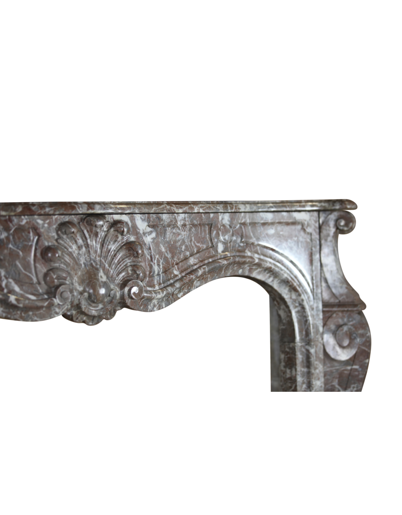 19Th Century Classic Belgian Marble Fireplace Surround