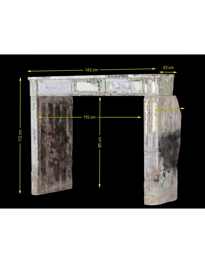 Rústicos Antiguos Renegerado Granja De Piedra Caliza Chimenea