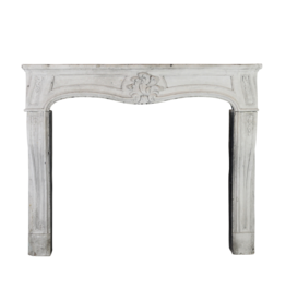 French 18Th Century Period Limestone Fireplace Surround