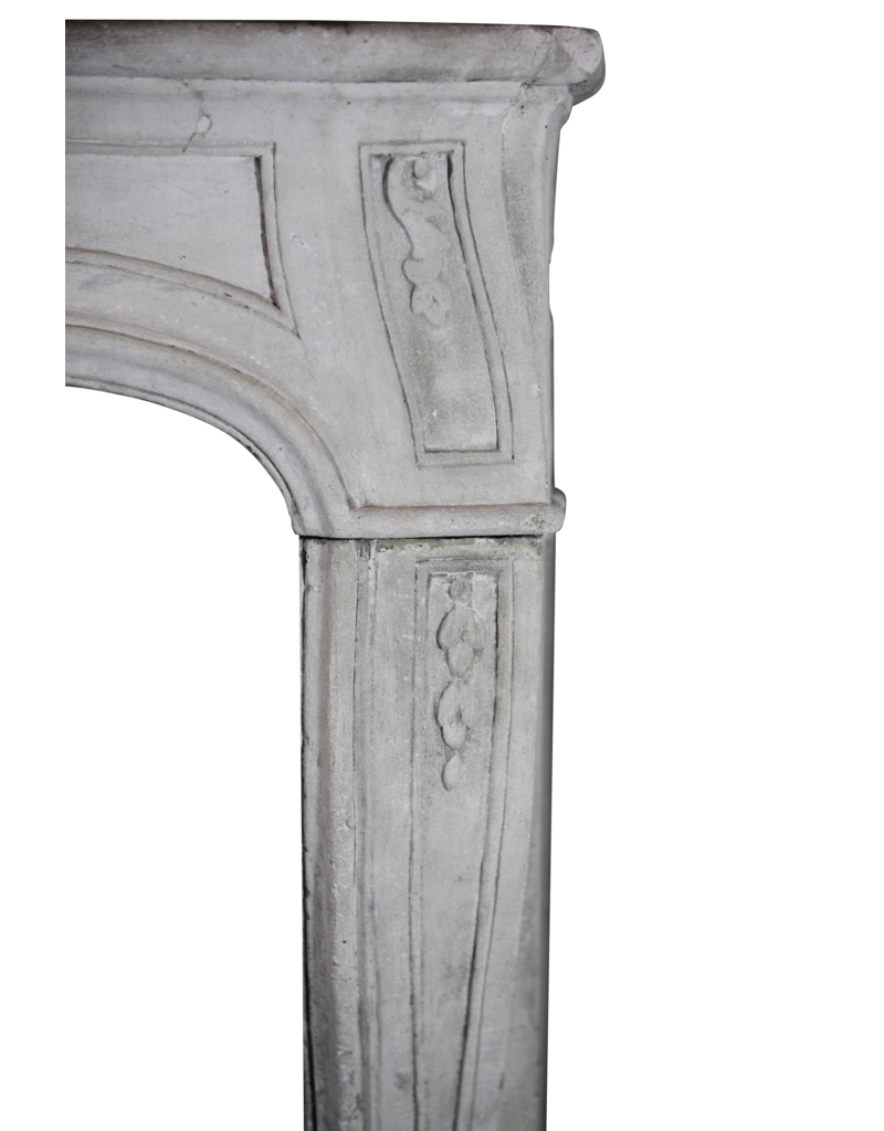 Maison Leon Van den Bogaert French 18Th Century Period Limestone Fireplace Surround
