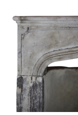 French Country Limestone Fireplace Surround