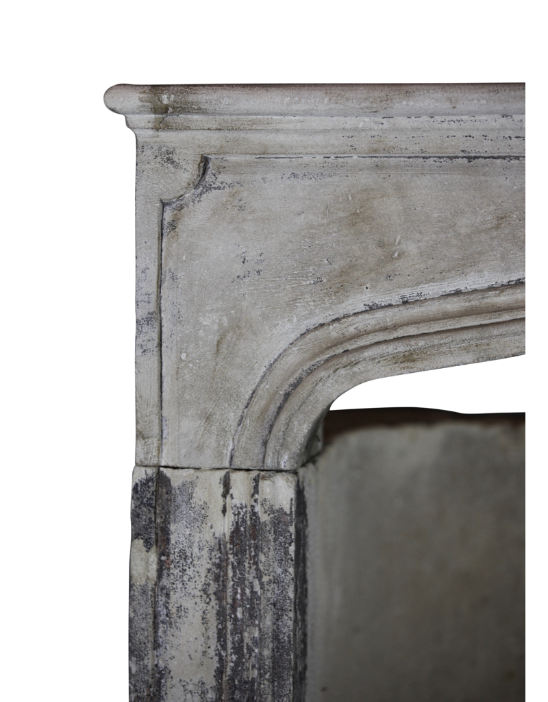 French Country Limestone Fireplace Surround