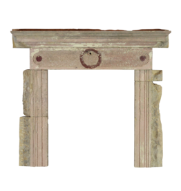 Maison Leon Van den Bogaert Rustic Antique Reclaimed Limestone Fireplace Surround