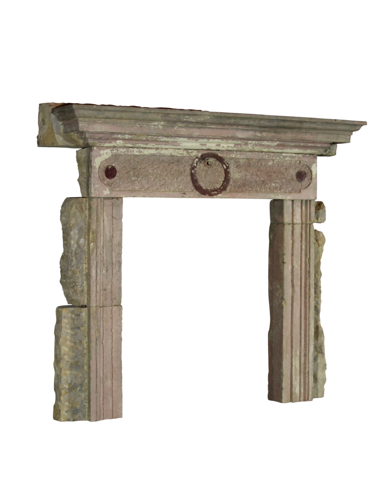 Maison Leon Van den Bogaert Rústica De Piedra Caliza Recuperada Chimenea