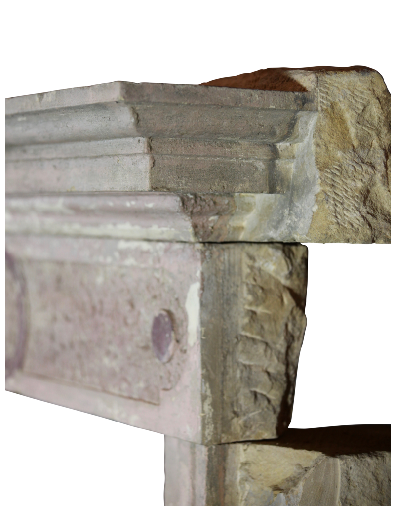 Maison Leon Van den Bogaert Rústica De Piedra Caliza Recuperada Chimenea