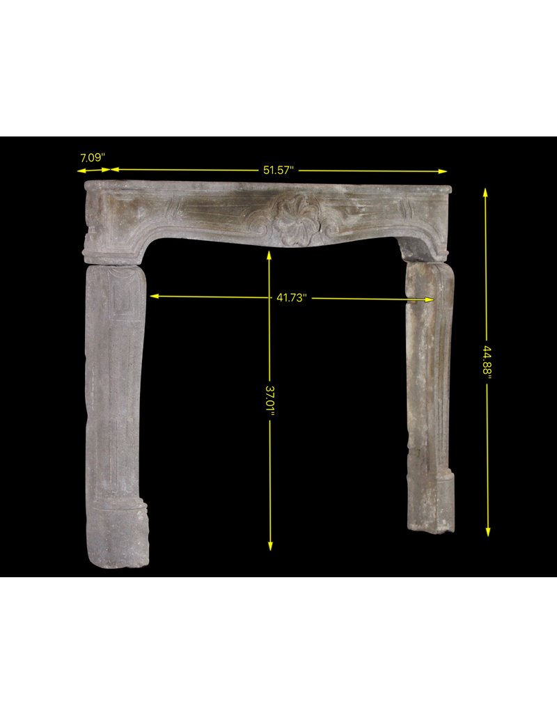 Small French Rustic Fireplace Surround