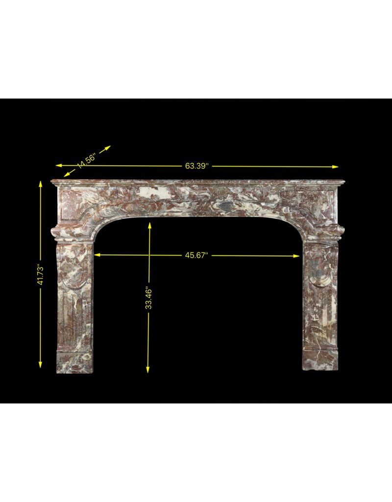 Classic Belgian Vintage Fireplace Surround