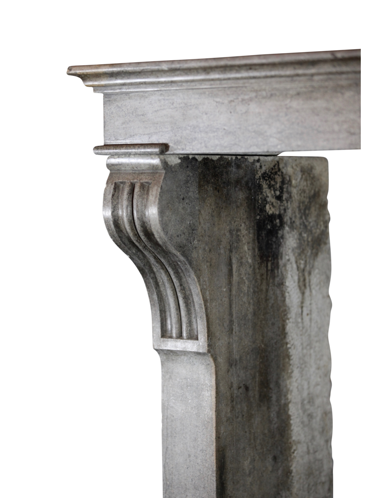 High French Bicolor Fireplace Mantle