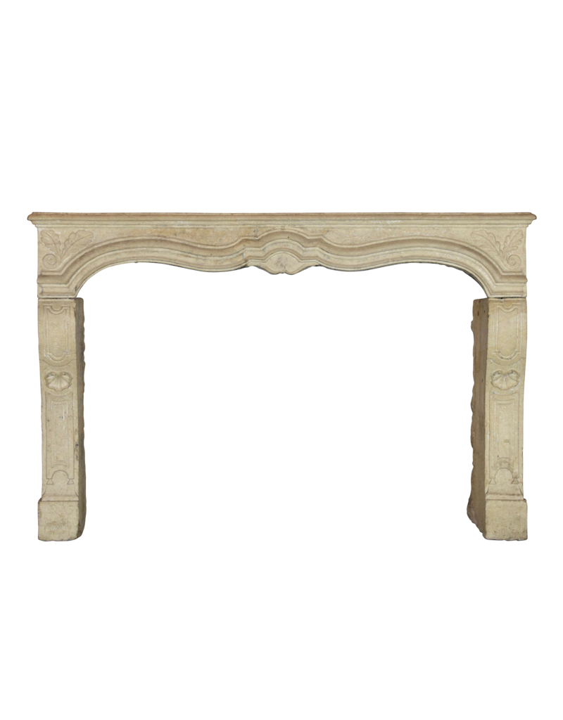 18Th Century Fine French Fireplace Surround In Limestone