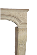 18Th Century Fine French Fireplace Surround In Limestone