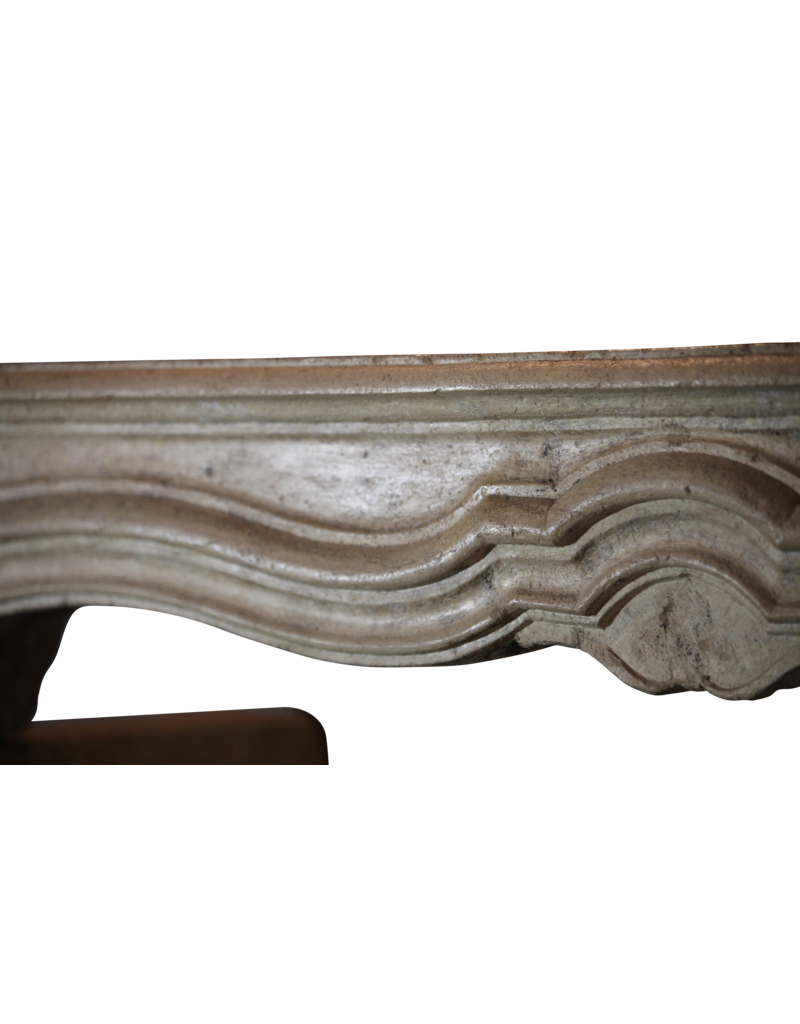 18Th Century Fine French Fireplace Surround In Limestone