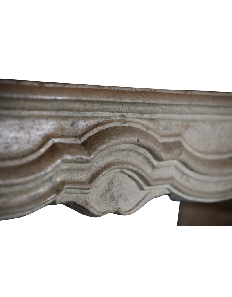 18Th Century Fine French Fireplace Surround In Limestone