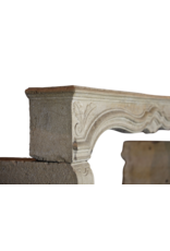 18Th Century Fine French Fireplace Surround In Limestone