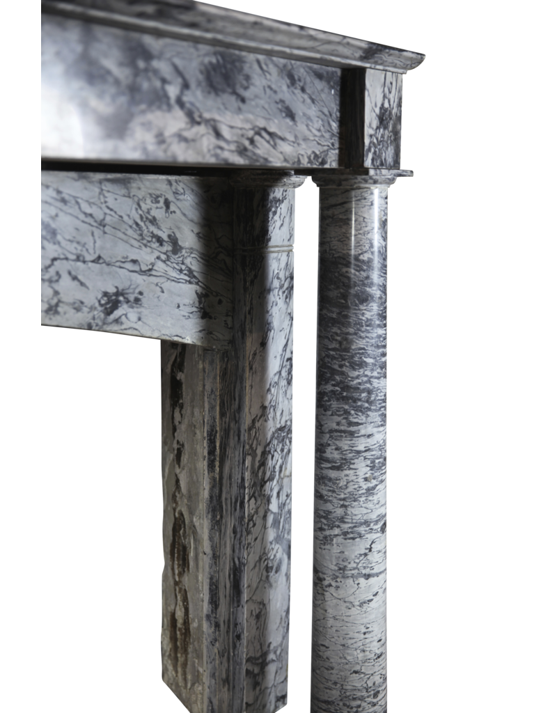 19Th Century Grey Marble Fireplace Surround