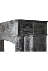 19Th Century Grey Marble Fireplace Surround