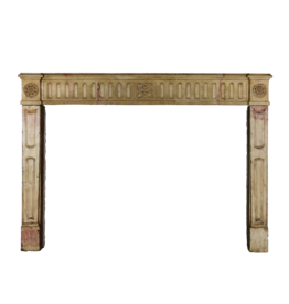 French Bicolor Vintage Fireplace Surround