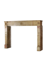 French Bicolor Vintage Fireplace Mantle