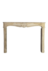 Maison Leon Van den Bogaert Chique French Antique Limestone Fireplace Surround