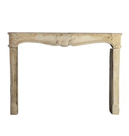 Chique French Antique Limestone Fireplace Surround