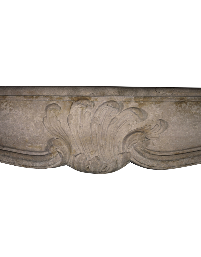 Maison Leon Van den Bogaert Chique French Antique Limestone Fireplace Surround