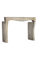 Maison Leon Van den Bogaert Chic Francés Antiguo De Piedra Caliza Chimenea Surround