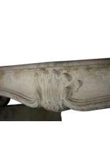 Chique Französisch Antike Kalkstein Kaminmaske