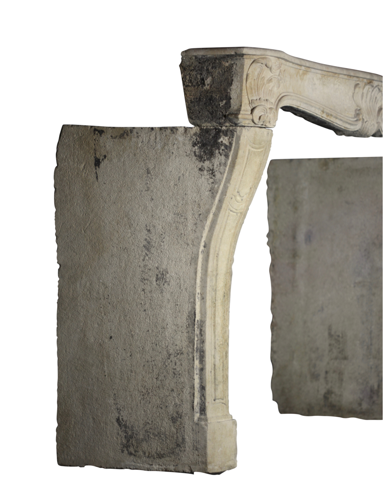 Maison Leon Van den Bogaert Chic Francés Antiguo De Piedra Caliza Chimenea Surround
