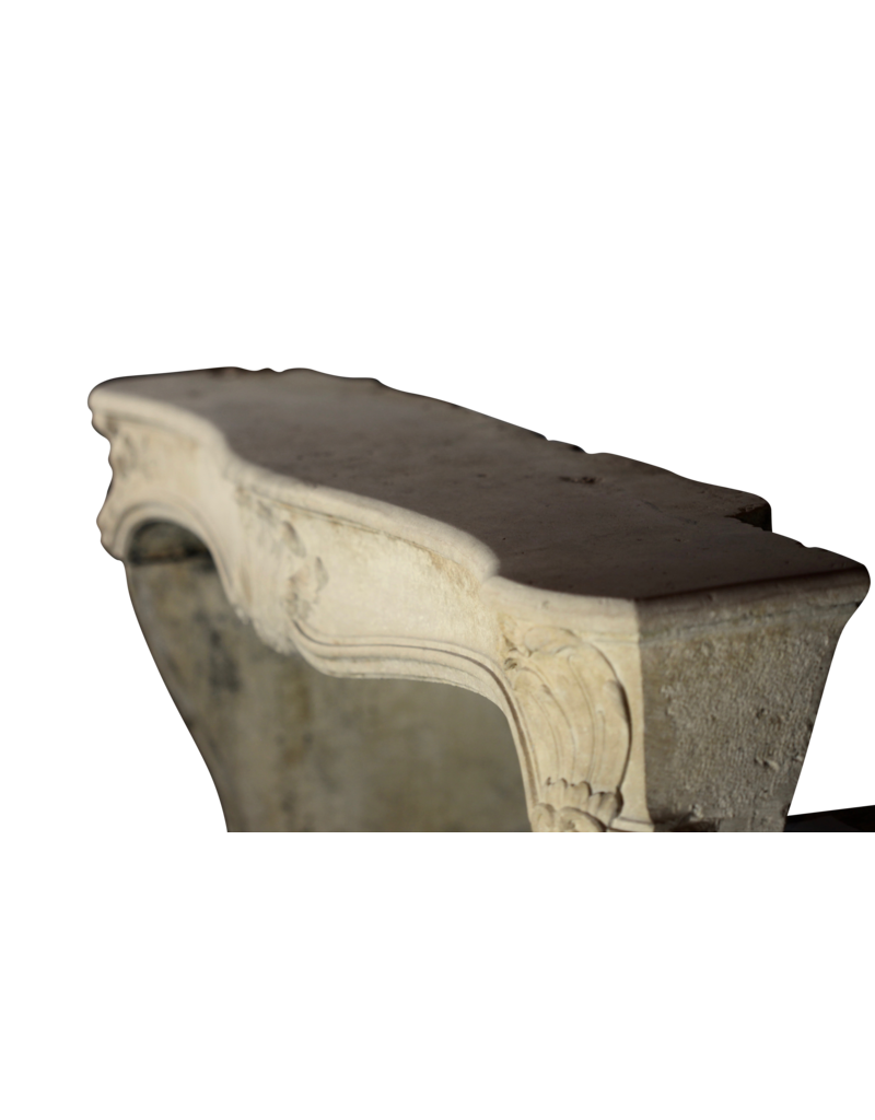 Maison Leon Van den Bogaert Chic Francés Antiguo De Piedra Caliza Chimenea Surround