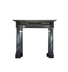 Grand Belgian Antique Fireplace Surround