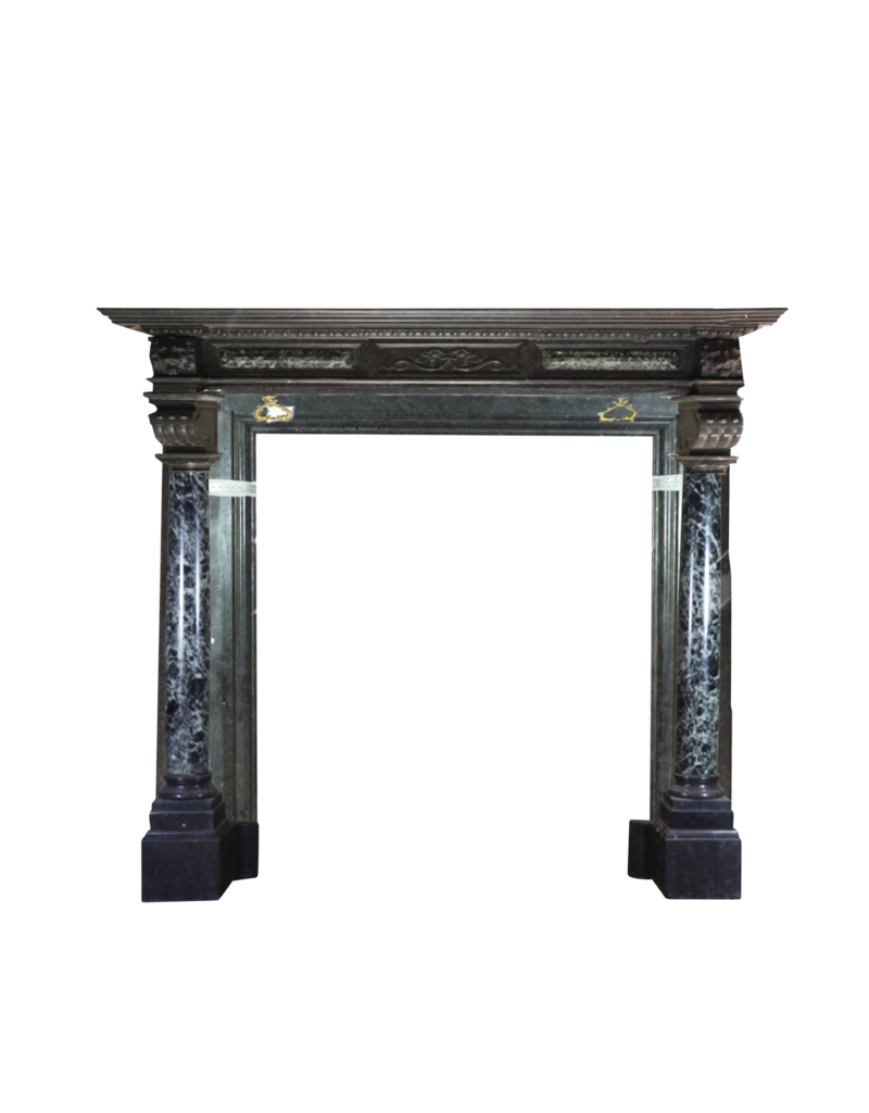 Grand Belgian Antique Fireplace Surround