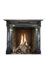 Grand Belgian Antique Fireplace Surround