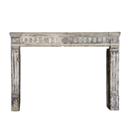 French Campagnard Limestone Fireplace Surround