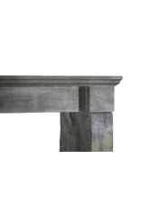 Dark French Stone Fireplace Mantlepiece