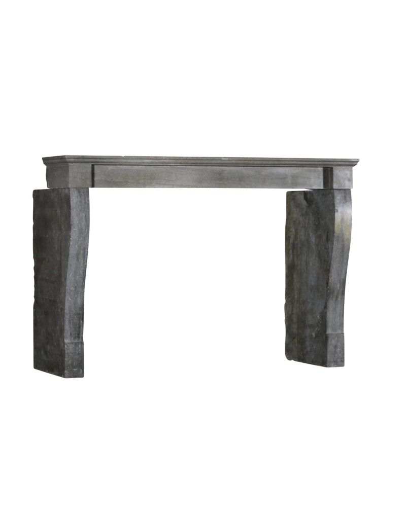 Dark French Stone Fireplace Mantlepiece