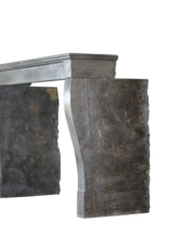 Dark French Stone Fireplace Mantlepiece