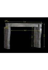 Dark French Stone Fireplace Mantlepiece