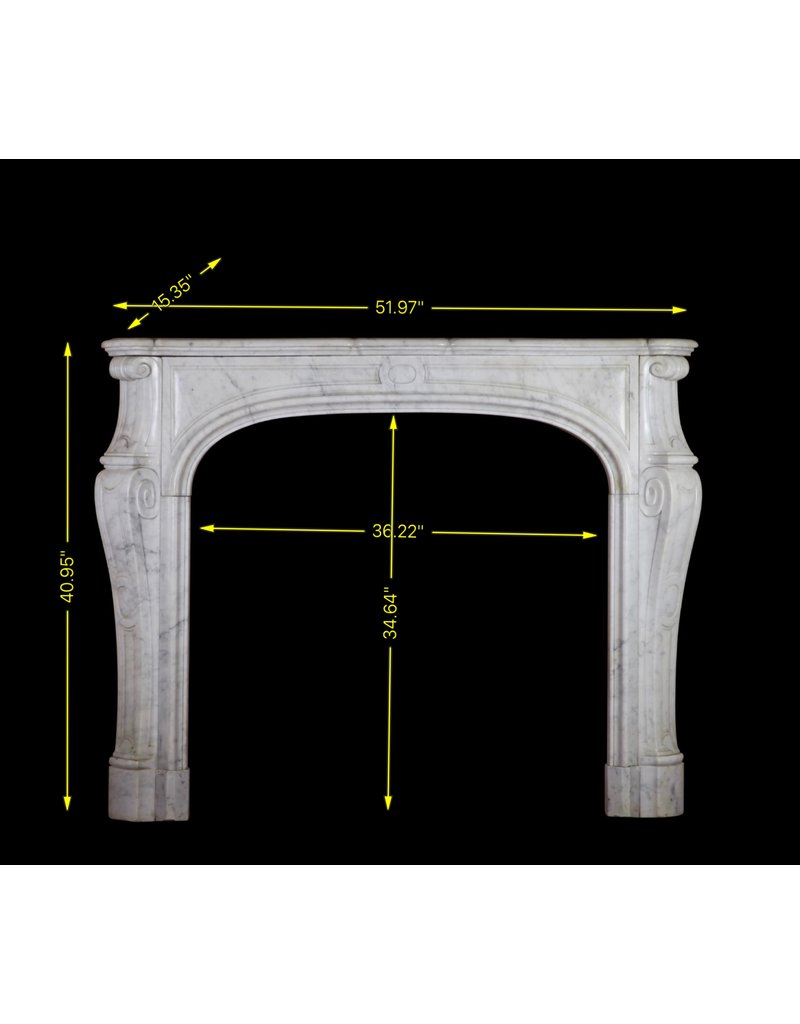 Feines Französisch Marmor Kaminmaske