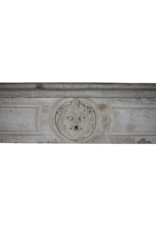 French Limestone Elegant Fireplace Mantle