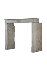 French Limestone Elegant Fireplace Mantle