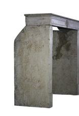 French Limestone Elegant Fireplace Mantle