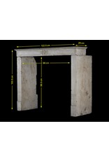 French Limestone Elegant Fireplace Mantle