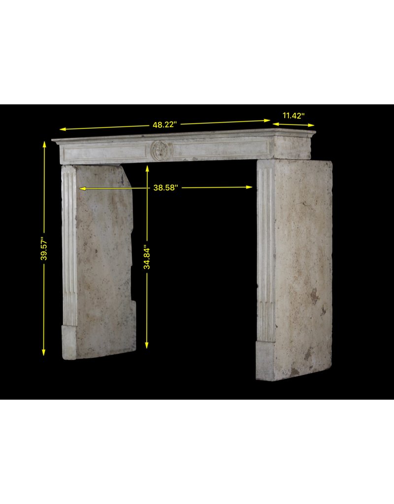 Maison Leon Van den Bogaert Elegante Kaminverkleidung aus Kalkstein
