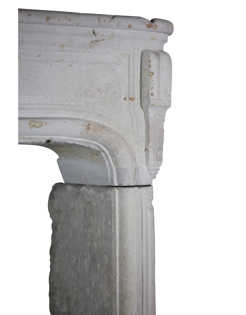 Classic French Limestone Fireplace Surround